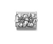 Nomination Composable Classic Link Silver Double Flower