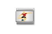 Nomination Composable Classic Colourful Soccer Player Link image