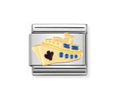 Nomination Composable Classic Link Cruise Ship in Gold