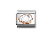 Nomination Composable Classic Link White Stone Drop