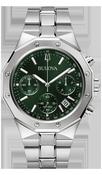 Bulova Prestige Chronograph Stainless Steel Green Dial Watch image