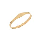 Gold Plated Baby Bangle ID Plate