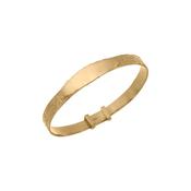Claddagh Band Gold Plated ID Baby Bangle image