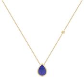 9k Gold Lapis Pendant