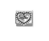 Nomination Composable Classic Link Heart with Dots Sister