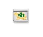Nomination Composable Classic Link Green Gold Tortoise