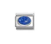 Nomination Composable Classic Link Lapis Lazuli Blue Stone