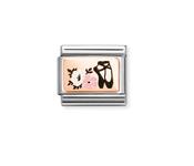 Nomination Composable Classic Link Ballet Shoes and Flowers