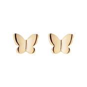 9K Gold Butterfly Stud Earrings image