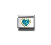 Nomination Composable Classic Link Blue Heart