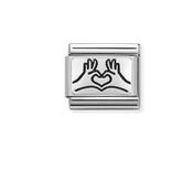 Nomination Composable Classic Silver Hands to Heart
