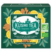 Organic Mate ginger lemon - Box of 20 muslin tea bags - 40g/1.4oz