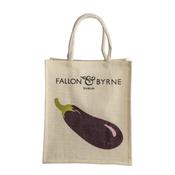 F&amp;amp;B Jute Bag Aubergine