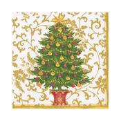 Caspari Gilded Tree Cocktail Napkins image