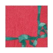 Caspari Tied With A Bow Red &amp;amp; Spruce Napkins image