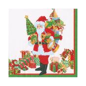 Caspari Mr. Claus Luncheon Napkins image
