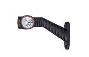 LED TRIPLE OUTLINE MARKER LIGHT - LONG (7") OBLIQUE ARM