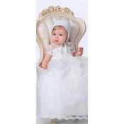 White Chistening Gown &amp; Bonnet from Sarah Louise Style 001095 image