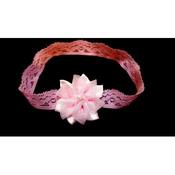 Pink Christening/Special Occasion Flower Headband Style 434 image
