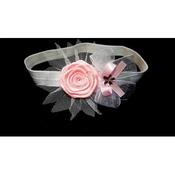 Lovely White/Pink Christening/Special Occasion Headband Style 189 image
