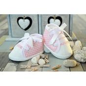Baby Girls Pink &amp; White Special Occasions Shoes Style WHITE DOTS