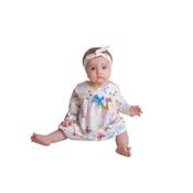 Colorful Baby Girls Special Occasion Dress with Headband Style BUTTERFLY image