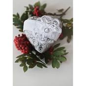 Velour White Christening/Special Occasion Headband Style MAYA WHITE image