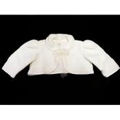 Ivory Christening Baby Girl Fleece Bolero Style BOLERO 01