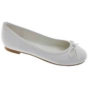 White Leather First Holy Communion/Special Occasion Shoes Style 910 image