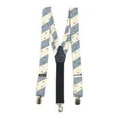 One Varones Stripey Holy Communion/Special Occasion Suspenders Style 10-09009C