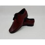 Boys Burgundy Leather First Holy Communion/Special Occasion Shoes Style 060 image