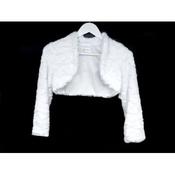 Elegant Fur First Holy Communion Bolero Style CB15 image