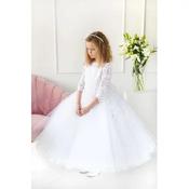 Handmade White First Holy Communion Dress Style T-900 image