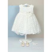 Amaya Handmade Lace Christening Ivory Dress Style 512024SM image