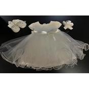 Baby Girl Christening 3 Pieces Ivory Set Style 465321 image