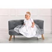 White Baby Girl Christening Gown&amp;Headband Style IB002