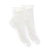IVORY BABY GIRL CHRISTENING/BAPTISM SPANISH SOCKS STYLE 2.709/4