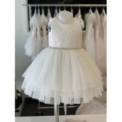 TETER WARM HANDMADE BABY GIRL IVORY CHRISTENING DRESS STYLE B103 image