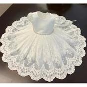 TETER WARM HANDMADE BABY GIRL IVORY CHRISTENING DRESS STYLE B119 image