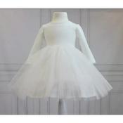 Handmade Elegant Christening Ivory Dress Style MELA image