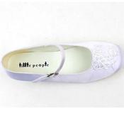 WHITE SATIN FIRST HOLY COMMUNION SHOES STYLE 4001 image