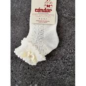 IVORY BABY GIRL CHRISTENING/BAPTISM SPANISH SOCKS STYLE 2.765/4 image