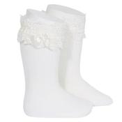 IVORY BABY GIRL KNEE CHRISTENING/BAPTISM SPANISH SOCKS STYLE 2.484/2