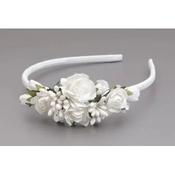 WHITE/GREEN FIRST HOLY COMMUNION HEADBAND STYLE OW-032 image