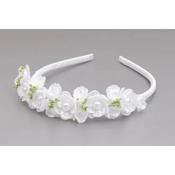 WHITE/GREEN FIRST HOLY COMMUNION HEADBAND STYLE OW-014 image