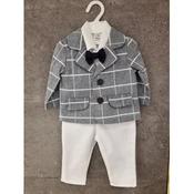 White/Navy Baby Boy Christening Suit Style NATANIEL image