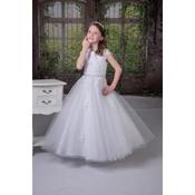 SWEETIE PIE WHITE FIRST HOLY COMMUNION DRESS STYLE 3087 image