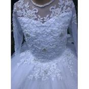 HANDMADE WHITE FIRST HOLY COMMUNION DRESS STYLE T-964