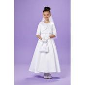 Peridot White First Holy Communion Dress &amp; Bolero Set Style SINEAD image