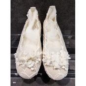HANDMADE IVORY FIRST HOLY COMMUNION SPANISH SHOES STYLE 600813 image
